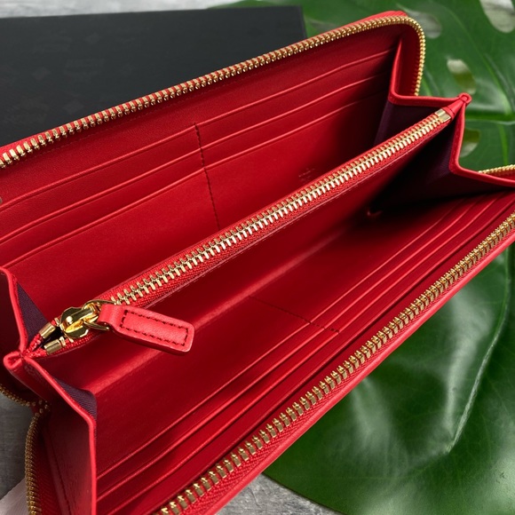 MCM rainbow cognac diamond large wallet zipped - Picture 4 of 8